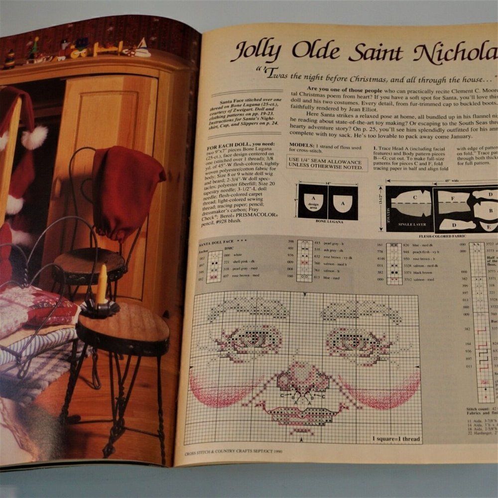 Cross Stitch And Country Crafts 1990 Patterns - Picture 7 of 9